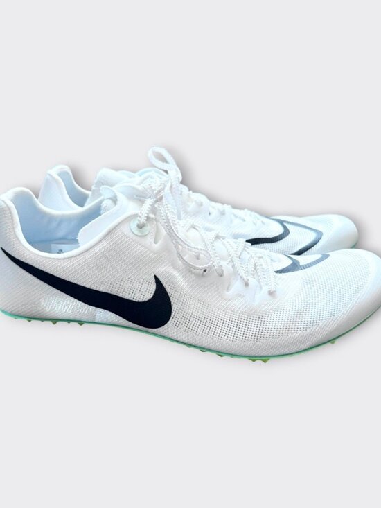 NWOT Nike Zoom Ja Fly 4 White Bright Spruce Track Spikes Men’s Size 10.5 main image 10